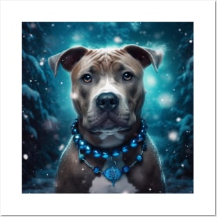 Magical Blue Nose Staffy Posters and Art